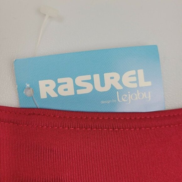 Vintage Rasurel By Lejaby Bathing Suit Bottom Swim Bottom Crimson Sz 3 Large - Picture 7 of 10